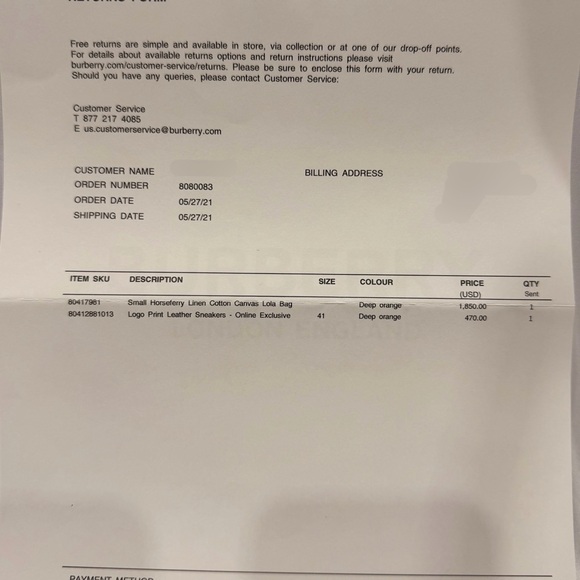 Burberry Bright Orange Sneakers - Picture 7 of 7